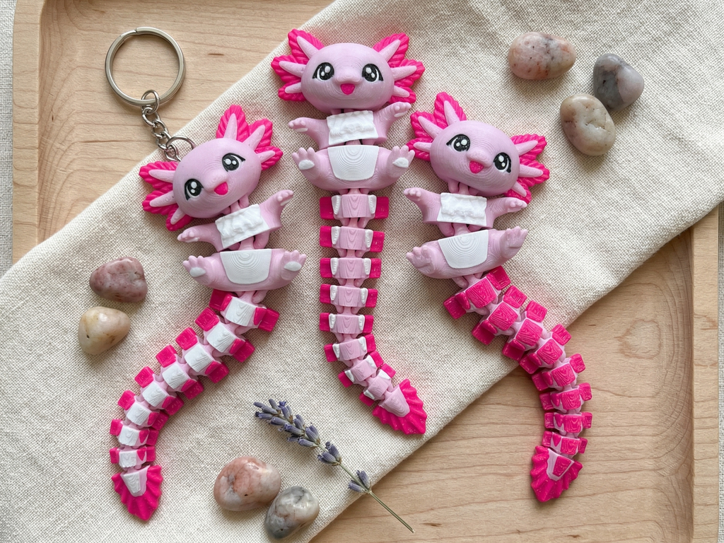 Axolotl sleutelhanger