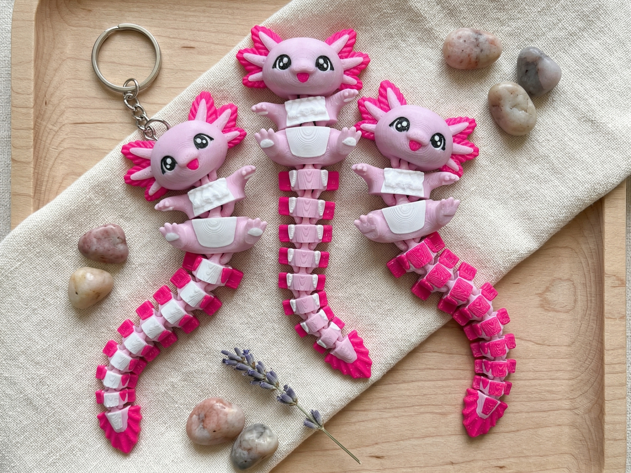Axolotl sleutelhanger