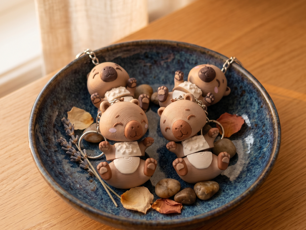 Capybara sleutelhanger
