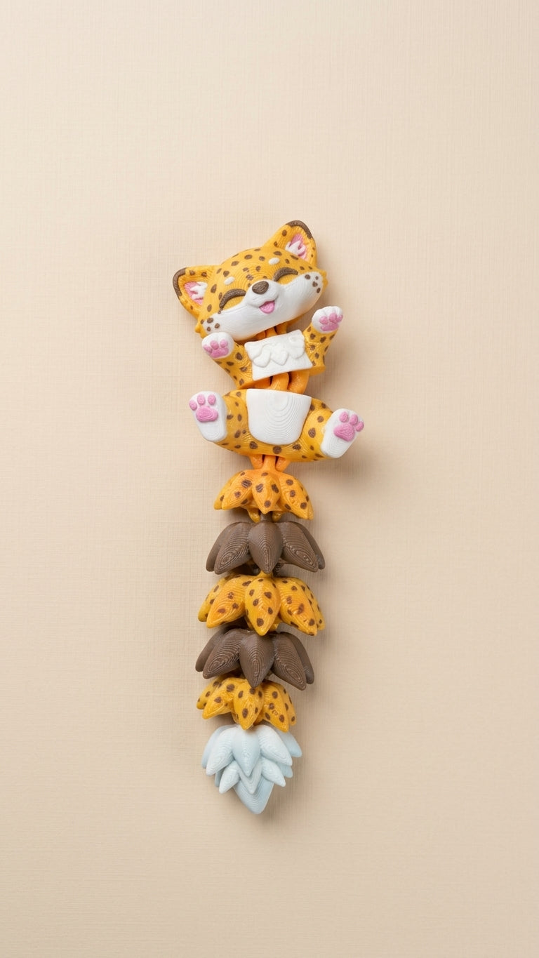 Cheetah sleutelhanger