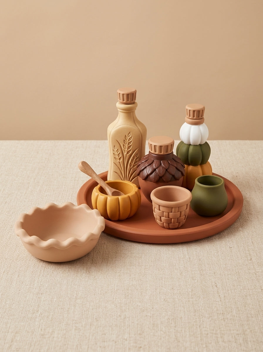 Speelgoed set Herfst, 9 delig