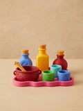 Kleurige speelgoed set, 9 delig